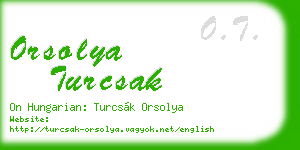 orsolya turcsak business card